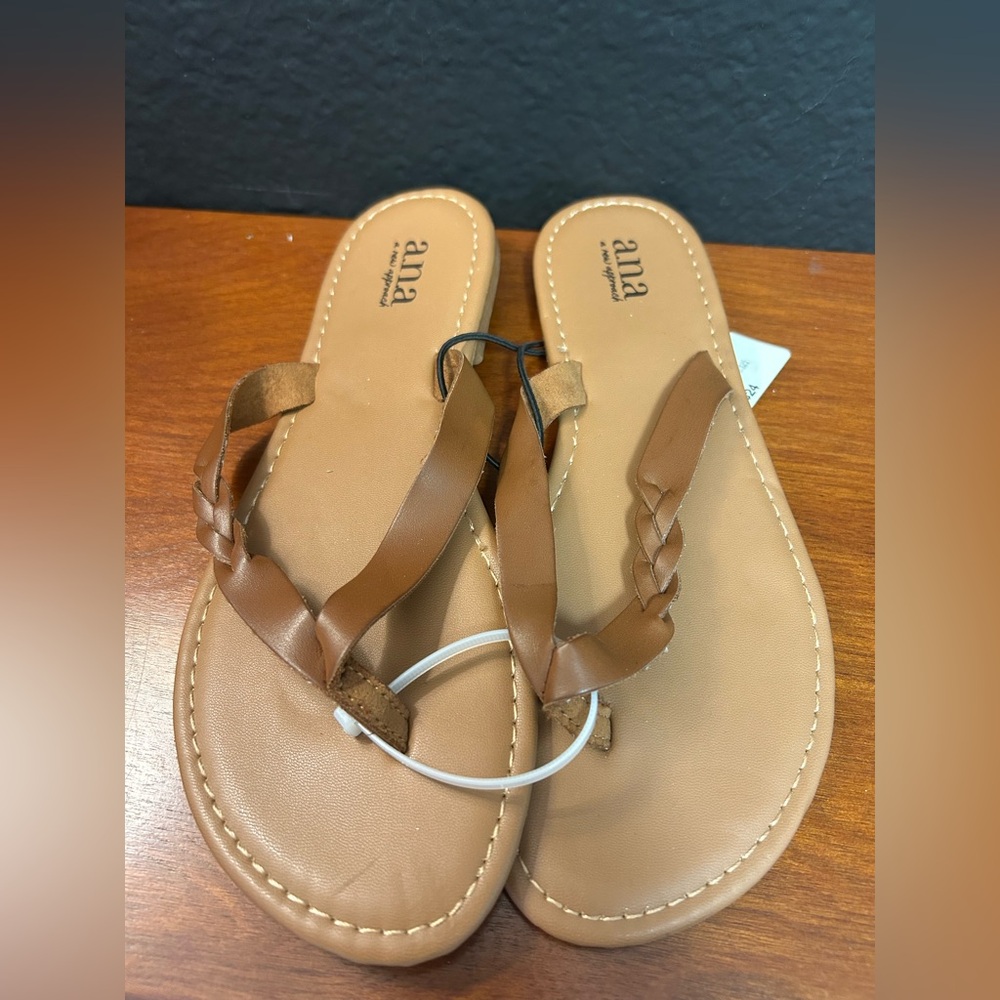 A.N.A. Flip Flop Braided Thong Flip Flops NWT size 6